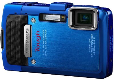 Подводный фотоаппарат Olympus Tough TG-830 iHS Blue  Подводный (до 10 м); • Ударопрочный (до 2,1 м); • Морозостойкий (до -10°C); • Пыленепроницаемый; • GPS; • 16 Мпикс; • Зум 5х; • Дисплей 3"; • Видео FullHD 1080p