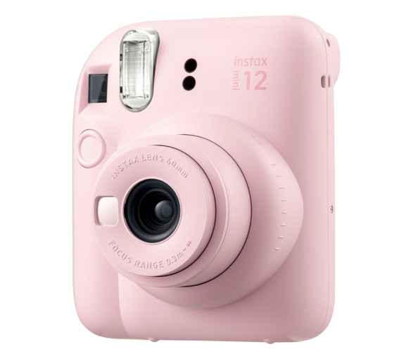 Фотоаппарат FUJIFILM Instax MINI 12 Blossom Pink  60 мм f/12.7 (приблизительно 35 мм в 35-мм эквиваленте) • Автоспуск: нет • Замер экспозиции авто (оценочный) • Источники питания: 2 элемента типа АА • Картриджи Fujifilm Instax Mini