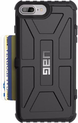 Противоударный чехол UAG Trooper Series Case Black для iPhone 8/7/6S/6 Plus  Чехол для полной защиты смартфона и отделением для пластиковых карт для iPhone 8/7 Plus