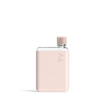 Бутылка с силиконовым чехлом Memobottle A6, розовый