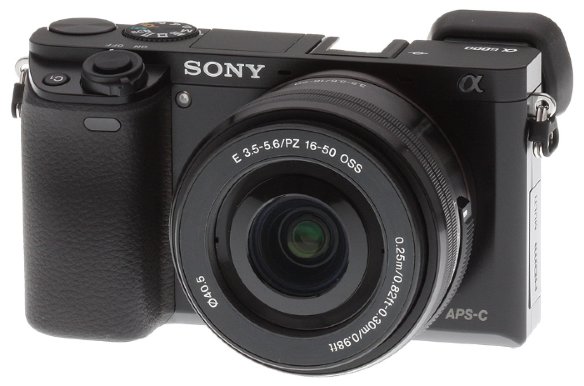 Цифровой фотоаппарат Sony Alpha A6000 Kit 16-50  f/3.5-5.6 E OSS PZ Black  Фотокамера с поддержкой сменных объективов • Байонет Sony E • Объектив в комплекте • Матрица 24.7 МП (APS-C)