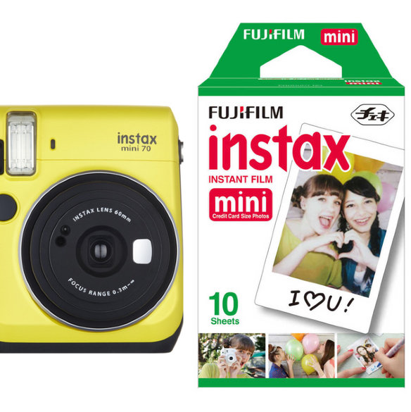 Картридж (кассета) FujiFilm Instax Mini Glossy 10 фото для Instax Mini 70  Набор на 10 кадров • размер фотографии: 86 x 54 мм • Для Fujifilm Instax серии Mini и Polaroid Pic 300