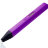 3D ручка SPIDER PEN SLIM Purple с OLED-дисплеем и USB-зарядкой (трафареты в комплекте)  - 3D ручка SPIDER PEN SLIM Purple с OLED-дисплеем и USB