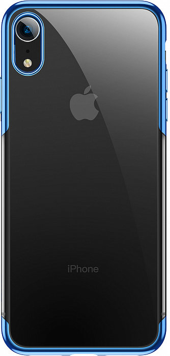 Чехол Baseus Glitter Case Blue для iPhone XR  • Прозрачная фактура • Отличная защита корпуса • Дополнительная защита дисплея и камеры