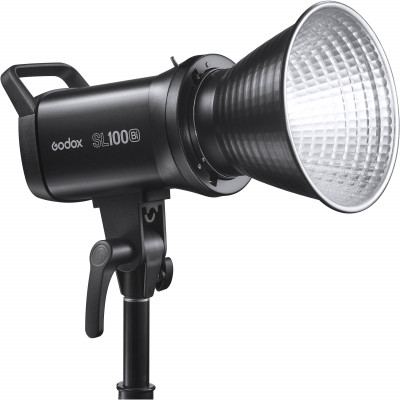 Осветитель светодиодный Godox SL100BI студийный   • Мощность	100Вт • Цветовая температура	2800K~6500K • Регулировка яркости	0%~100% • Температура эксплуатации	-10°С~40°С • Приложение Godox Light / пульт управления RC-A6 (приобретается отдельно)