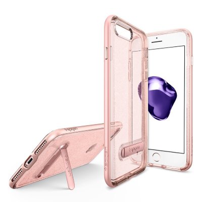 Чехол с подставкой Spigen для iPhone 8/7 Plus Crystal Hybrid Glitter Series Rose Gold 043CS21216  Прочный чехол для iPhone 8/7 Plus с удобной подставкой для просмотра фильмов
