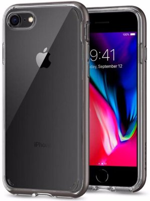 Чехол Spigen Neo Hybrid Crystal 2 для iPhone 7/8 Gunmetal 054CS22363  Прочные материалы • Удобство использования • Надежная защита