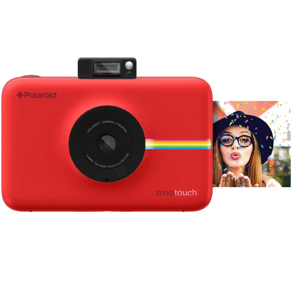 Фотоаппарат моментальной печати Polaroid Snap Touch Red (POLSTR)  Новая версия с сенсорным экраном и записью видео Full HD. Передача фотографий на смартфон через Bluetooth. Возможность выбрать лучший кадр перед печатью.