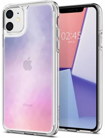 Чехол Spigen для iPhone 11 Crystal Hybrid Quartz 076CS27087  Усиленные углы • Оригинальный дизайн • Защита от механических воздействий и загрязнений • Дополнительная защита дисплея и камеры • Возможность использования беспроводной зарядки