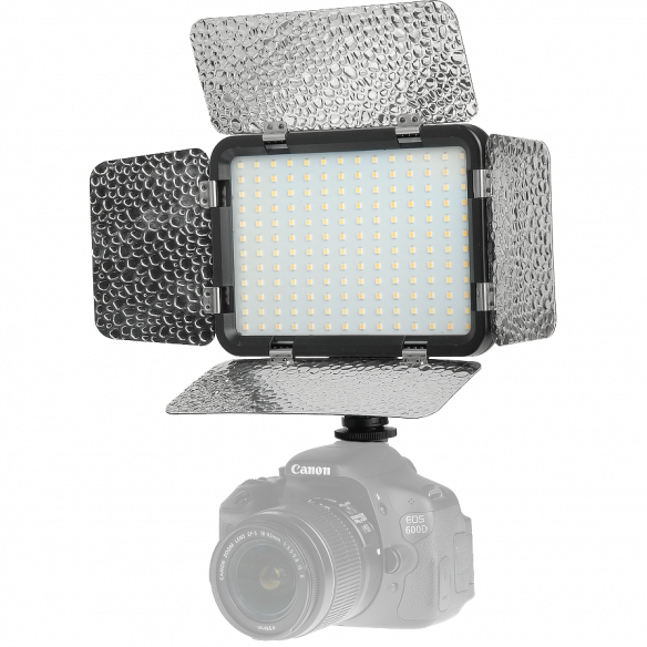 Осветитель Falcon Eyes LedPRO 168BD 3200-5600K  • Вид осветителя: LED панель • Цветовая температура: 3200 — 5600 • RGB режим: Нет • Мощность (макс): 25 Вт • Питание: сетевой адаптер, NP-F
