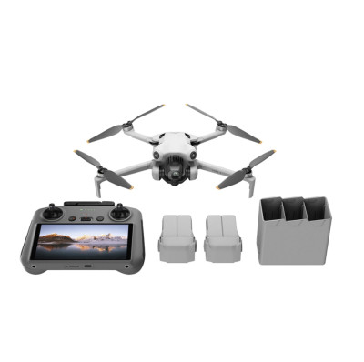 Квадрокоптер DJI Mini 4 Pro Fly More Combo Plus (DJI RC 2)
