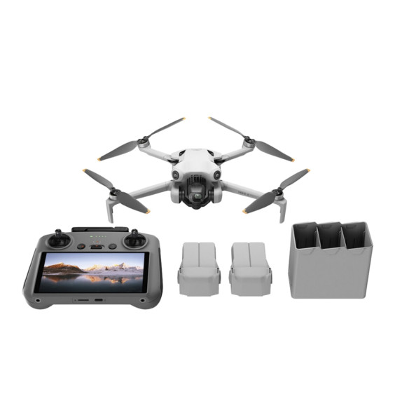 Квадрокоптер DJI Mini 4 Pro Fly More Combo Plus (DJI RC 2)  Время полёта 45 мин • Дальность полёта 20 км • Позиционирование GPS, Галилео, BeiDou • Максимальное время зависания 39 мин • Сенсор 48 Мп, 1/1.3"-Type CMOS Sensor 24mm-Equivalent • Ёмкость аккумулятора 3850 мАч