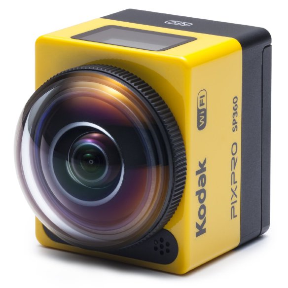 Экшн-камера Kodak PixPro SP360   Ультра-широкий угол обзора 360º • Видео Full HD 1080p • Матрица 17.52 МП (1/2.3") • Wi-Fi • Защита от брызг