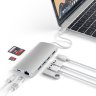 USB-хаб (концентратор) Satechi Type-C Multi-Port Adapter 4K with Ethernet V2 Silver для MacBook Pro / Air / iPad Pro