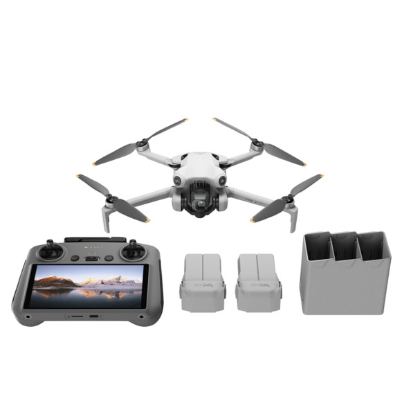 Квадрокоптер DJI Mini 4 Pro Fly More Combo (DJI RC 2)  Время полёта 45 мин • Дальность полёта 20 км • Позиционирование GPS, Галилео, BeiDou • Максимальное время зависания 39 мин • Сенсор 48 Мп, 1/1.3"-Type CMOS Sensor 24mm-Equivalent • Ёмкость аккумулятора 3850 мАч