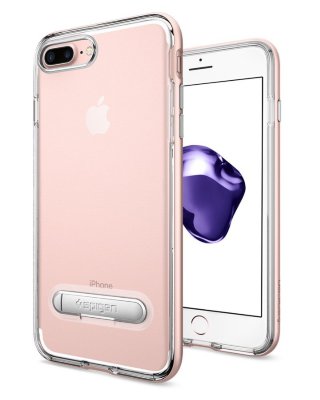Чехол с подставкой Spigen для iPhone 8/7 Plus Crystal Hybrid Rose Gold 043CS20510