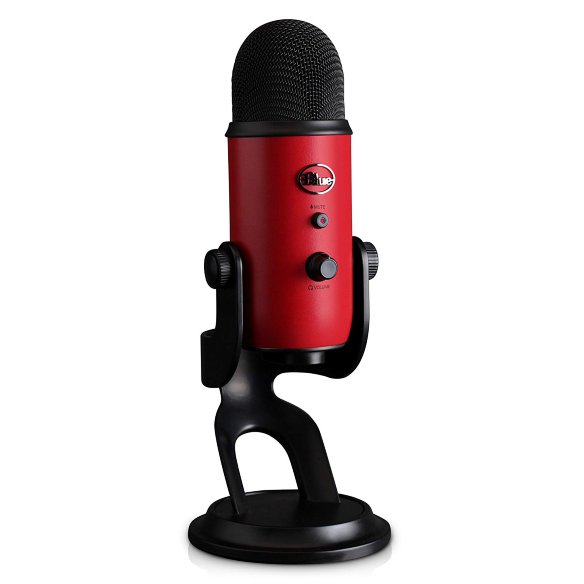 USB-микрофон Blue Microphones Yeti Satin Red  Разъем для наушников с нулевой задержкой • Конструкция с тремя капсулами • Управление величиной усиления •  Регулятор громкости наушников • Кнопка выключения громкости • Регулируемое основание микрофона