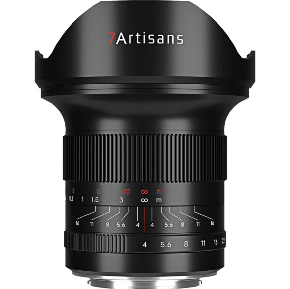 Объектив 7Artisans 15mm F4 L-mount  Байонет объектива L-mount • Покрытие матрицы Fullframe • Фокусное расстояние 15 мм • Фокусировка ручная • Максимальная диафрагма F4 • Минимальная диафрагма f22 • Угол зрения диагональ 114°
