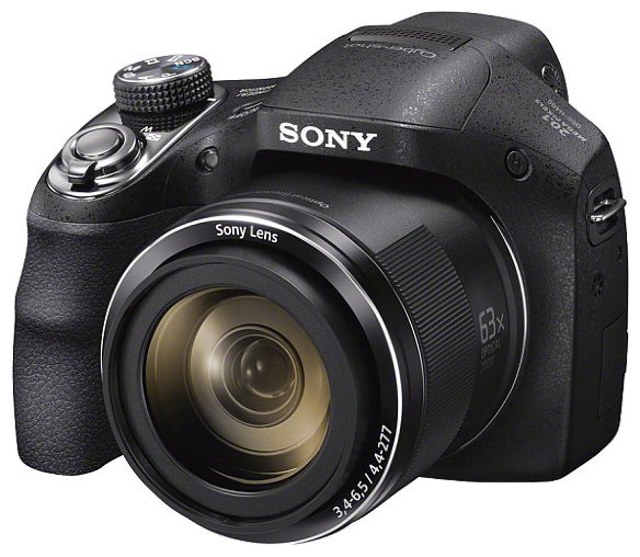 Цифровой фотоаппарат Sony Cyber-shot DSC-H400  Фотокамера с суперзумом • Матрица 20.4 МП (1/2.3") • Съемка видео 720p • Оптический зум 63x • Экран 3"