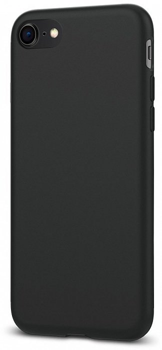 Чехол Spigen Liquid Crystal Matte Black для iPhone 8/7 (054CS22204)  Матовая поверхность • Высокая степень защиты • Гибкий, прочный материал