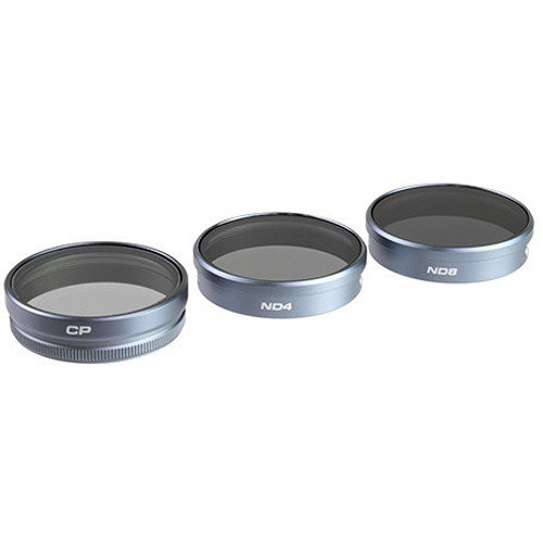 Набор фильтров для DJI Phantom 4 PolarPro 3-Pack (ND4, ND8, CPL)  Подходит для DJI Phantom 4 • Стеклянная оптика • Набор из 3-х фильтров