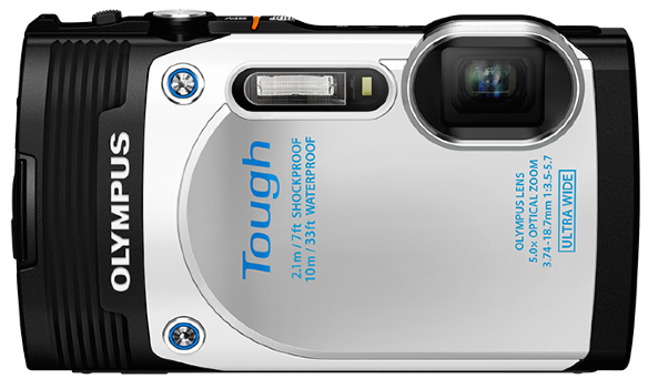 Подводный фотоаппарат Olympus Tough TG-850 iHS White  Подводный (до 10 м) • ударопрочный (до 2,1 м) • морозостойкий (до -10°C) • пыленепроницаемый • поворотный дисплей • 16 Мпикс • зум 5х • дисплей 3" • видео FullHD 1080p