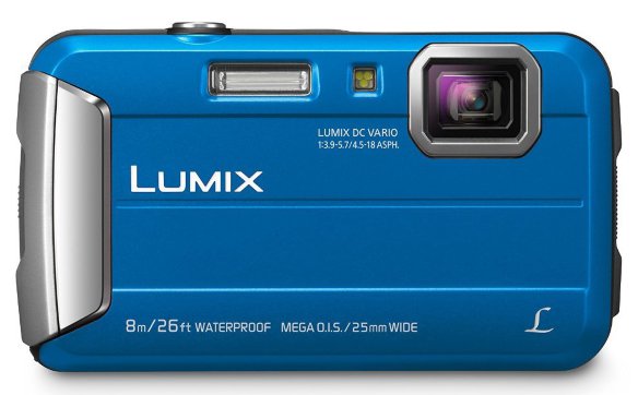 Подводный фотоаппарат Panasonic Lumix DMC-FT30 Blue  Подводный (до 8 м) • ударопрочный (до 1.5 м) • морозостойкий (до -10°C) • пыленепроницаемый • 16 Мпикс • зум 4х • дисплей 2.7" • видео HD 720p