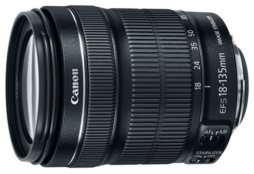 Объектив Canon EF-S 18-135mm f/3.5-5.6 IS STM  Стандартный Zoom-объектив • Крепление Canon EF-S • Для неполнокадровых фотоаппаратов • Встроенный стабилизатор изображения • Автоматическая фокусировка • Минимальное расстояние фокусировки 0.39 м