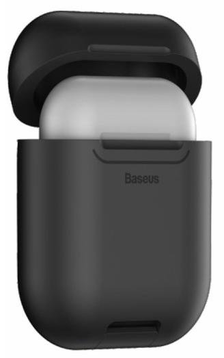 Чехол c беспроводной зарядкой для AirPods Baseus Wireless Charger Black  Высокая степень защиты • Прочный и гибкий силикон • Поддержка беспроводной зарядки