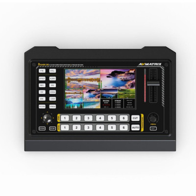 Видеомикшер-стример AVMATRIX Shark S6 компактный 6CH HDMI/SDI