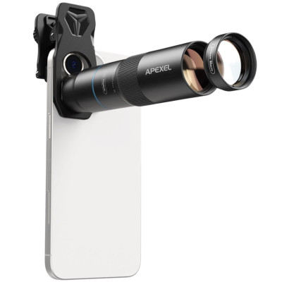 Комплект объективов Apexel TeleMacro Pro 10X для смартфона