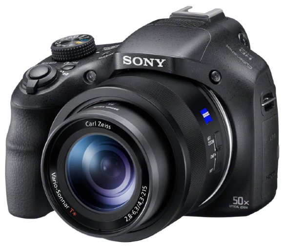Цифровой фотоаппарат Sony Cyber-shot DSC-HX400  Фотокамера с суперзумом • Матрица 21.1 МП (1/2.3") • Съемка видео Full HD • Оптический зум 50x • Экран 3"