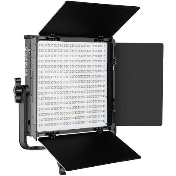 Осветитель GVM 50RS  • Вид осветителя: LED панель • Мощность (макс): 50 Вт • Цветовая температура: 3200 — 5600 K • Особенности конструкции: встроенный дисплей • Дополнительные функции: управление через приложение • Питание: сетевой адаптер, NP-F х2