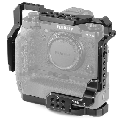 Клетка для Fujifilm X-T3 SmallRig Cage for Fujifilm X-T3 with Battery Grip 2229  • Устройство:	Fujifilm X-T3 • Материал: алюминий • Имеет крепление: 1/4", 3/8", Cold Shoe, ARRI 3/8"