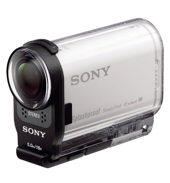 Экшн-камера Sony ActionCam HDR-AS200V с Wi-Fi и GPS  Видео Full HD 1080p 60 fps • Матрица 12.8 МП (1/2.3") • Угол обзора 170º • Электронный стабилизатор изображения • Wi-Fi •  NFC • HDMI-выход • Режим Timelapse • Подводный бокс (до 5 метров)