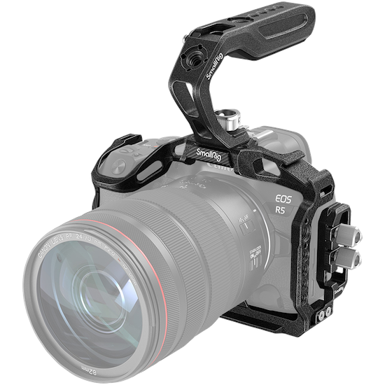 Клетка SmallRig 3234 &quot;Black Mamba&quot; для Canon R5 &amp; R6  • Устройство:	Canon EOS R5, Canon EOS R6, Canon EOS R5 C • Материал: алюминий, карбон • Имеет крепление: 1/4", 3/8", Cold Shoe