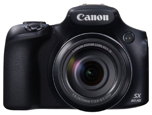 Цифровой фотоаппарат Canon PowerShot SX60 HS  Фотокамера с суперзумом • Матрица 16.8 МП (1/2.3") • Съемка видео Full HD • Оптический зум 65x • Экран 3"