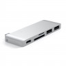 USB-хаб Satechi Type-C USB 3.0 Passthrough Hub Silver для Macbook 12"