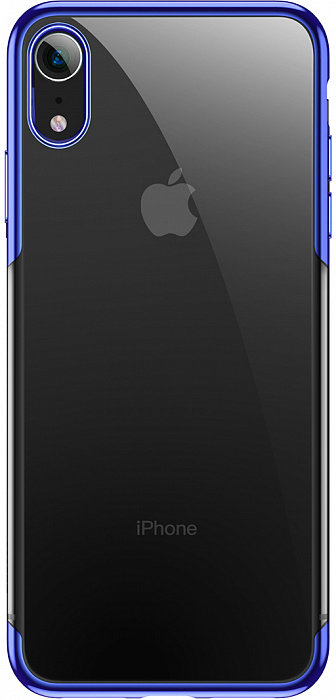 Чехол Baseus Shining Blue для iPhone XR  Укороченные бортики вдоль экрана • Защищает от царапин • Элегантный дизайн
