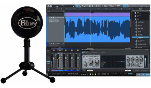 USB-микрофон Blue Microphones Snowball Studio  Профессиональный USB-микрофон • Для вокала, инструментов и озвучки • Программное обеспечение PreSonus Studio One Artist • Для компьютеров Mac или Windows
