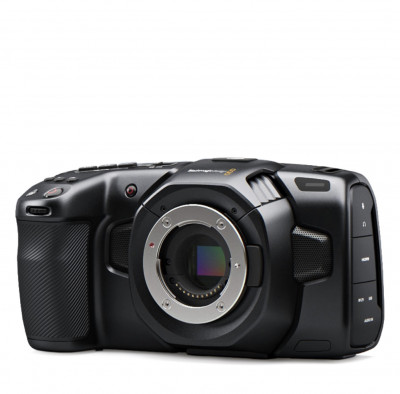 Кинокамера Blackmagic Pocket Cinema Camera 4K   • Тип сенсора: CMOS • Тип затвора: Rolling Shutter • Эффективный размер матрицы: 18,96 мм x 10 мм (4:3) • ISO: 400 — 3200 • Разрешение: 4096 × 2160 • Байонет камеры: Micro 4/3 • Питание: LP-E6 • Время работы: 60 мин • Температурный диапазон:	 0°/40°С