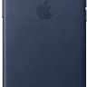 Чехол Apple Leather Case Midnight Blue (Темно-синий) для iPhone X/XS