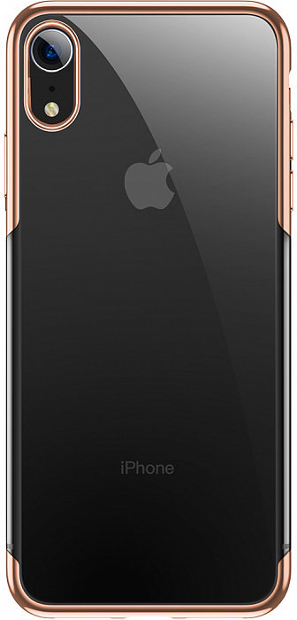 Чехол Baseus Shining Gold для iPhone XR  Укороченные бортики вдоль экрана • Защищает от царапин • Элегантный дизайн