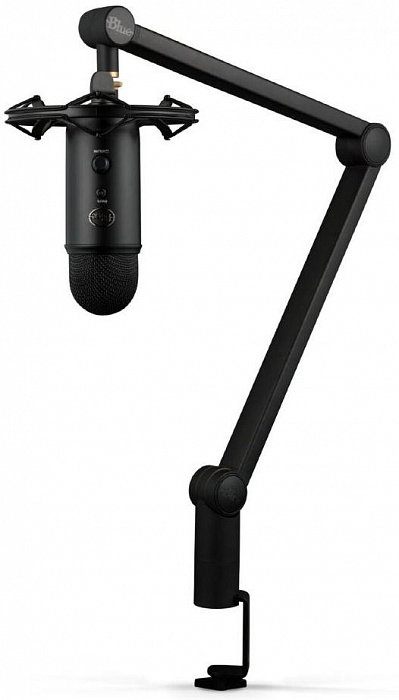 Профессиональный комплект стримера Blue Microphones Yeticaster Black  Защита от окружающих вибраций • Прочная конструкция • Совместимость с Yeti и Yeti Pro • Простая установка микрофона
