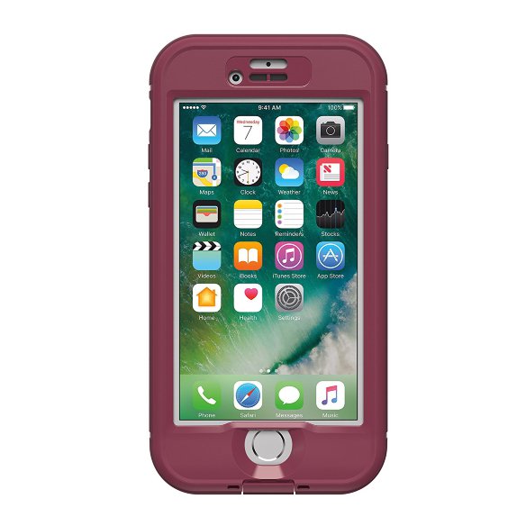 Водонепроницаемый чехол LifeProof NÜÜD Plum Reef Purple для iPhone 8/7  Прочный чехол выдерживает падение с высоты до 2 м и погружение под воду на глубину до 2 м. Можно пользоваться тачскрином iPhone 8/7.