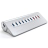 Универсальный USB-хаб (концентратор) Satechi Aluminum 10-Port USB 3.0 Hub W/3 Charging Ports для MacBook, iMac и других компьютеров