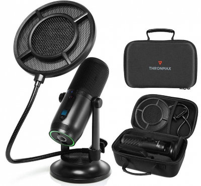 USB-микрофон с кейсом и фильтром Thronmax MDrill One Studio Kit Black