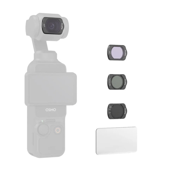 Комплект светофильтров SmallRig VND/ND/CPL/LPF для DJI Osmo Pocket 3 (3шт)  Совместимое устройство DJI Osmo Pocket 3 • Линз в комплекте 3 шт • Вид фильтра: ND (нейтральный), LPR (снижение светового загрязнения), CPL (круговой поляризационный)