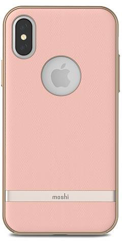Чехол-накладка Moshi Vesta Blossom Pink для iPhone X/XS  Гибридная конструкция • Тканевое покрытие с плетением саржа • Противоударная защита • Приподнятая рамка для защиты экрана • Поддержка беспроводной зарядки