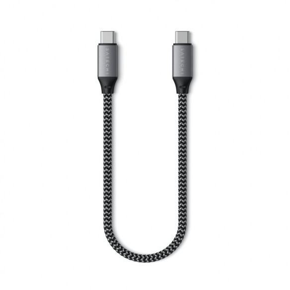 Кабель Satechi Type-C Cable, Space Gray  Удобная длина кабеля USB-C • Для устройств с интерфейсом USB-C  • Гибкий шнур • Многослойное экранирование